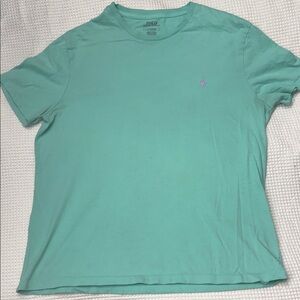 Polo by Ralph Lauren Men's Mint Green Tee - Large